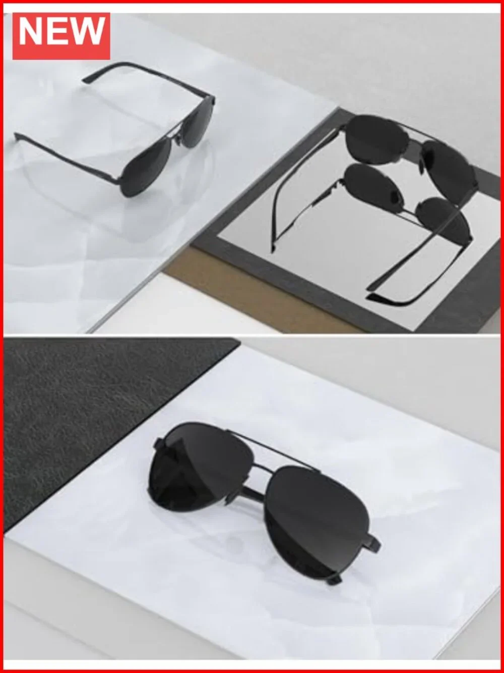 Polarized Aviator Sunglasses UV400 Protection Driving Shades Metal Frame